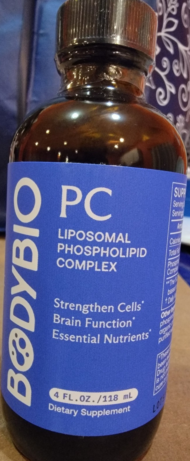 BodyBio Phosphatidylcholine For Mental Focus, Brain Function, Celluar Repair 4oz