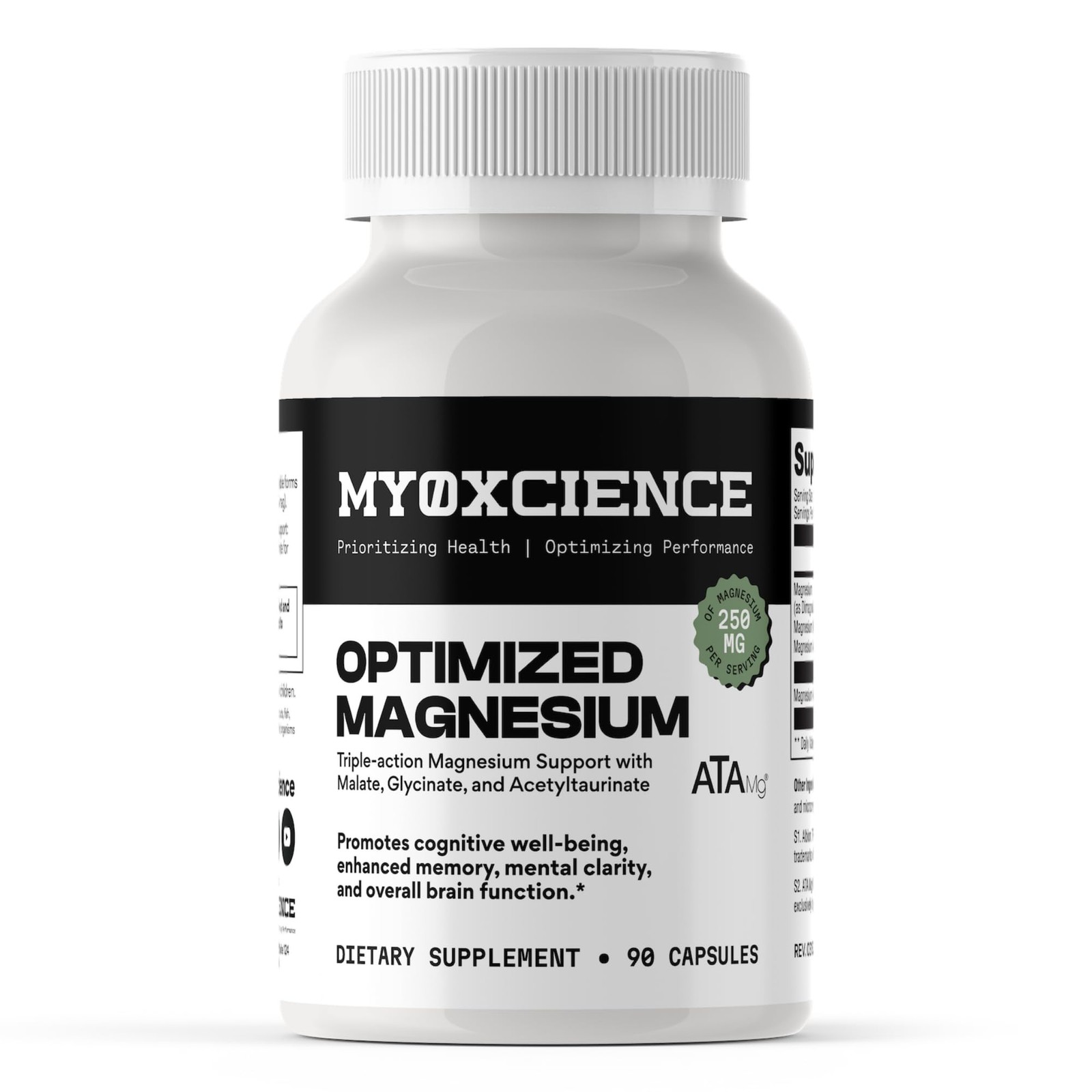 MYOXCIENCE Optimized Magnesium Glycinate + 90 Count (Pack of 1)