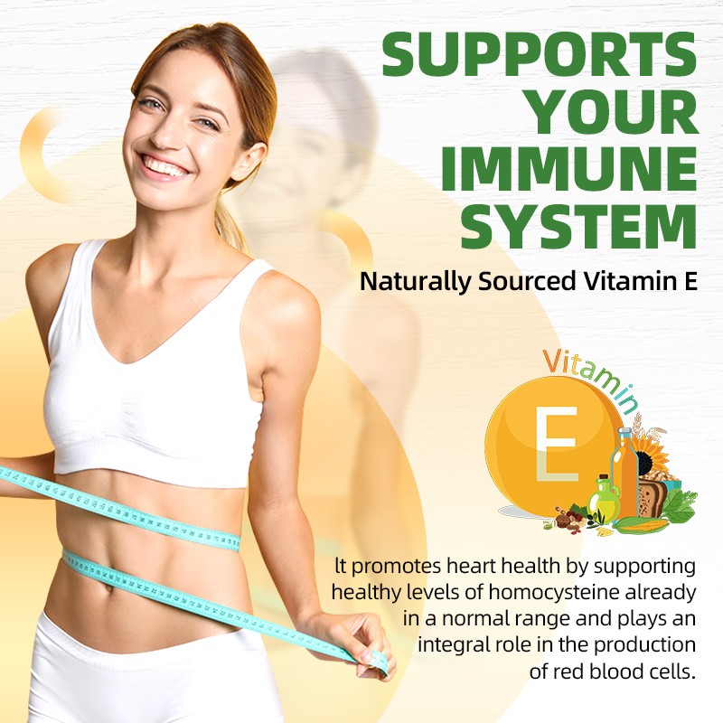 Vitamin E 1000 IU 120 Capsules – Supports Skin, Hair, Immune and Eye Health