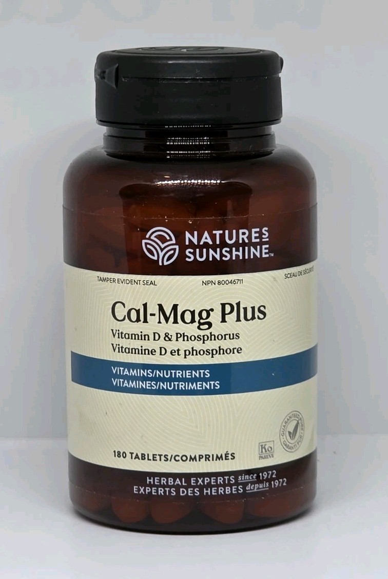 Nature’s Sunshine Cal-Mag Plus Vitamin D 180 Tablets New Exp. 05/2026