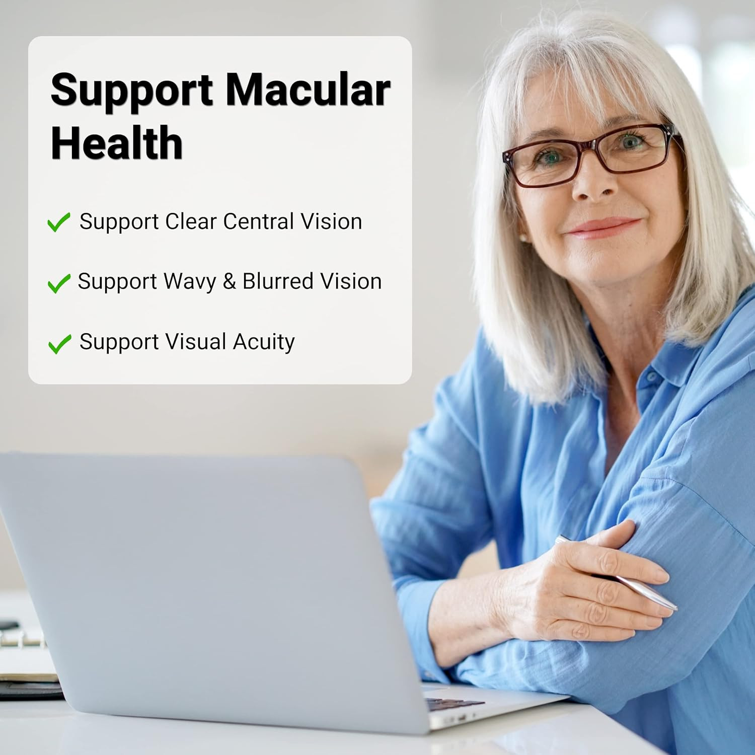 Upnourish AREDS 2+ – Advanced Eye Vitamin Supplement for Macular Health and Dry