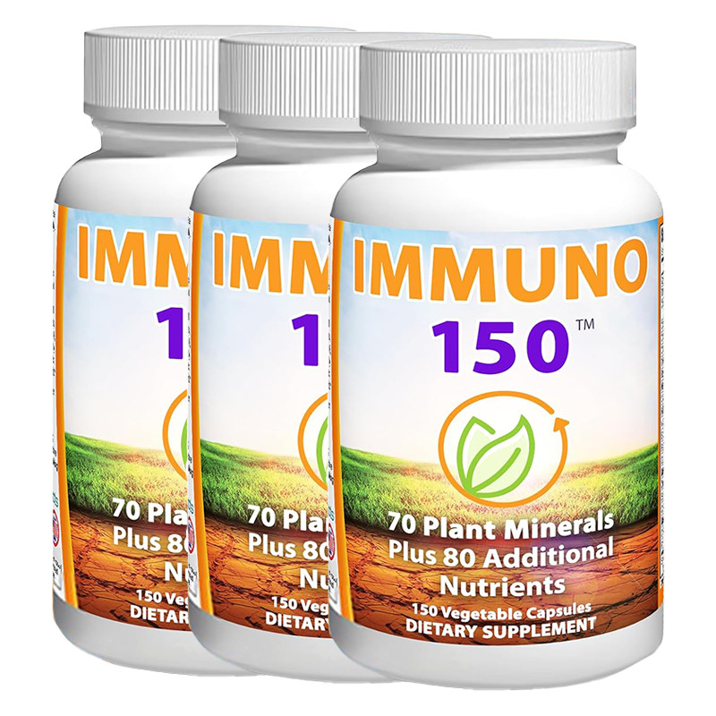3 Pack Immuno 150, Immune Support Supplement, Packed with 70 Plant Minerals