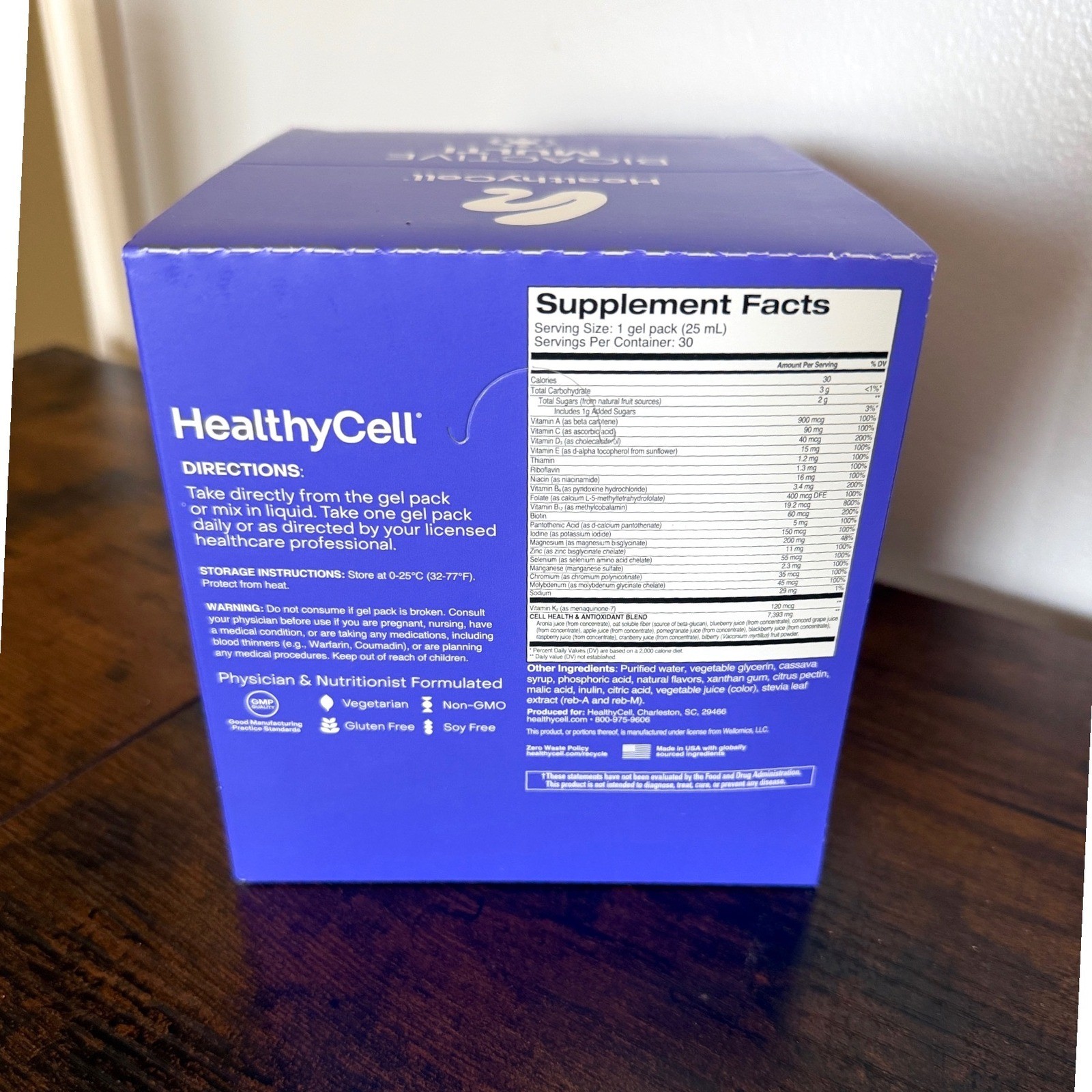 HealthyCell Bioactive Multi Mixed Berry 30 Gel Packs MicroGel Dietary Supplement