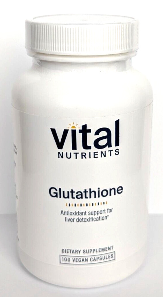Vital Nutrients Glutathione, 400mg Glutathione/Serving, 50 Servings, Exp. 5/27