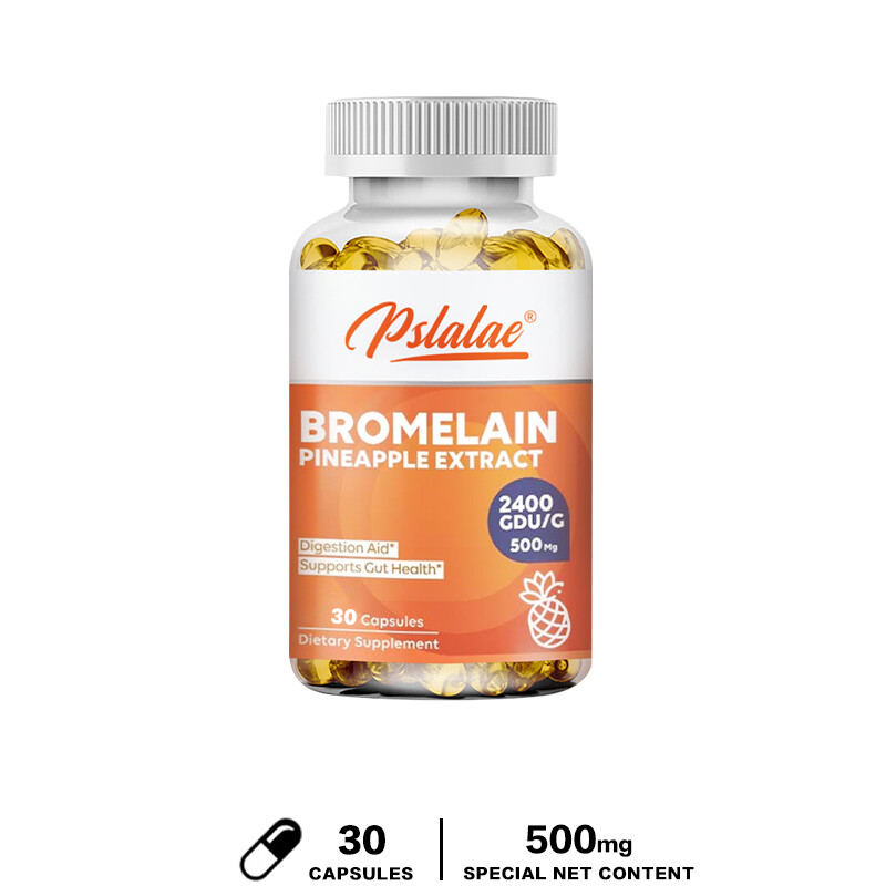 Bromelain 500mg – Digestive Support, Relieve Gas, Bloating and Constipation