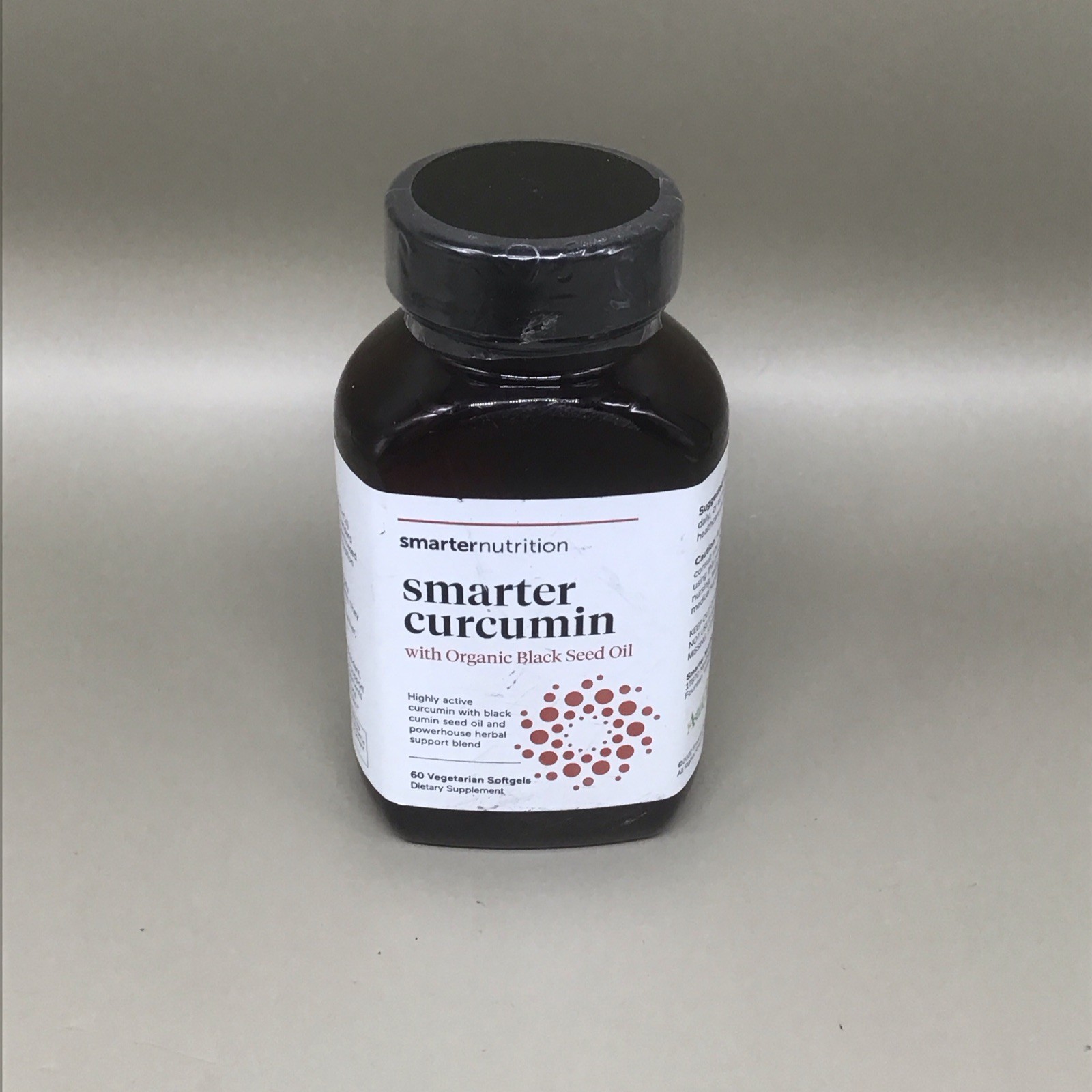 Smarter Nutrition SMARTER CURCUMIN w/ Organic Black Seed Oil 60ct.~New