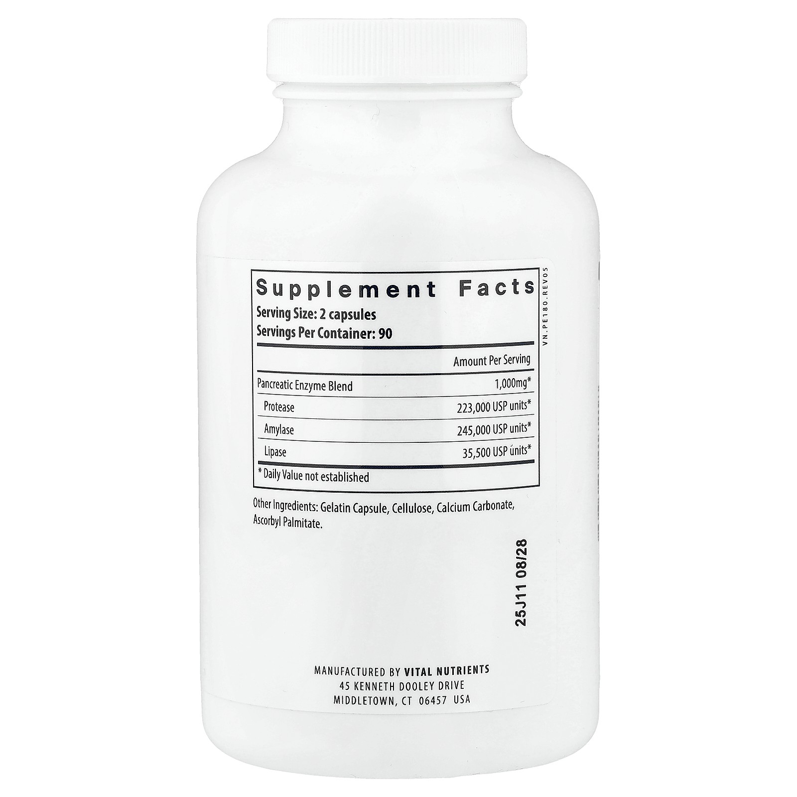 Pancreatic Enzymes , 180 Capsules