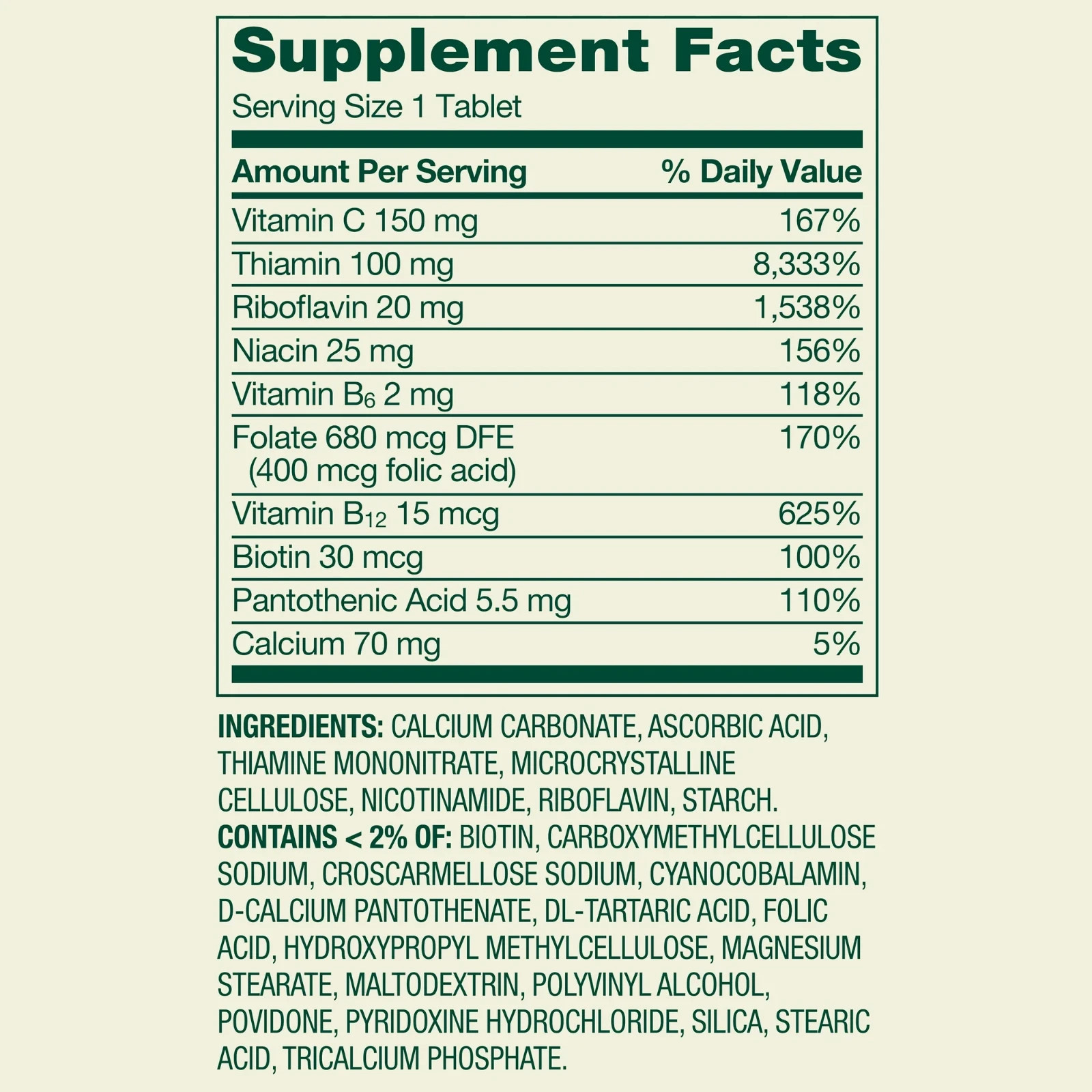 Spring Valley Super B-Complex 250 Tablets – Dietary Supplement, Free Shipping
