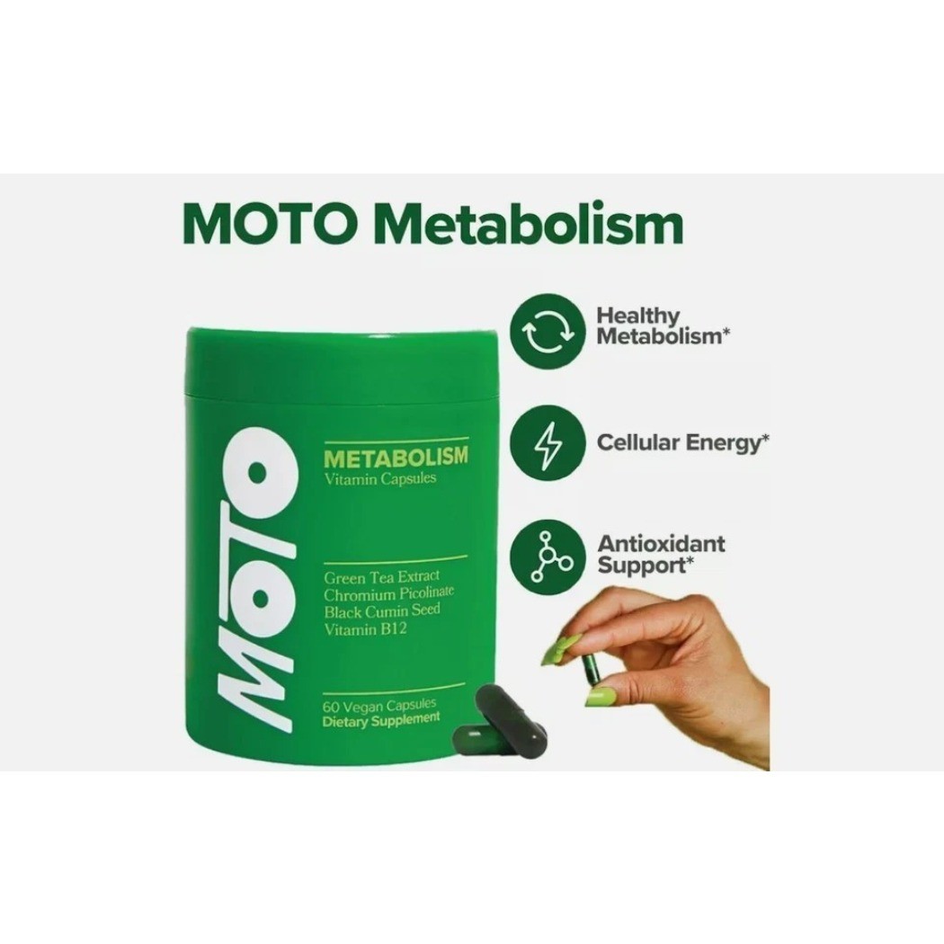 O Positiv MOTO Women’s Metabolism Support Energy Support 60 Caps NEW