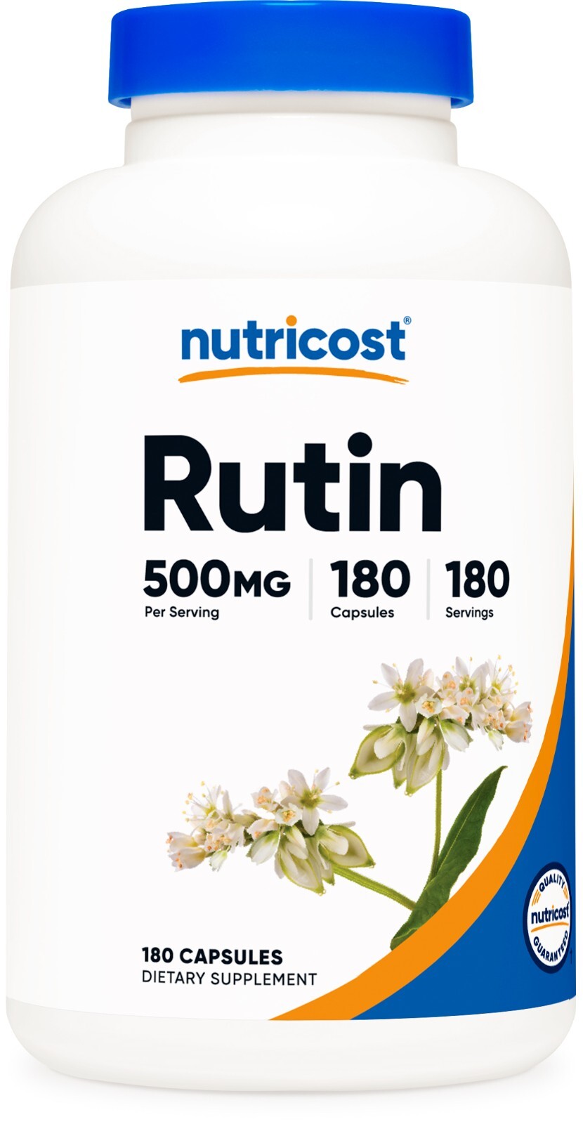 Nutricost Rutin 500mg, 180 Capsules – Gluten Free and Non-GMO