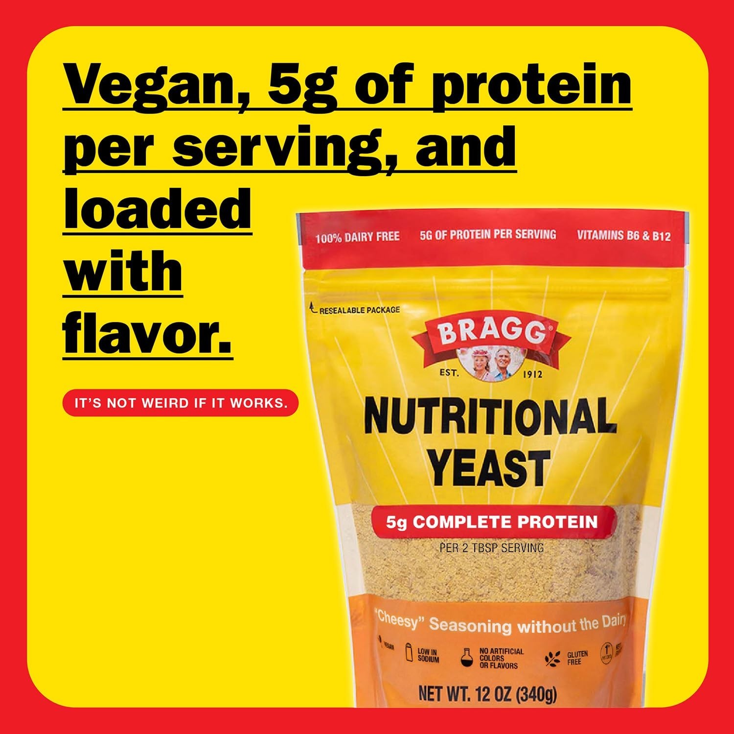 Nutritional Yeast Seasoning Gluten Free Protein Vitamins Flavor