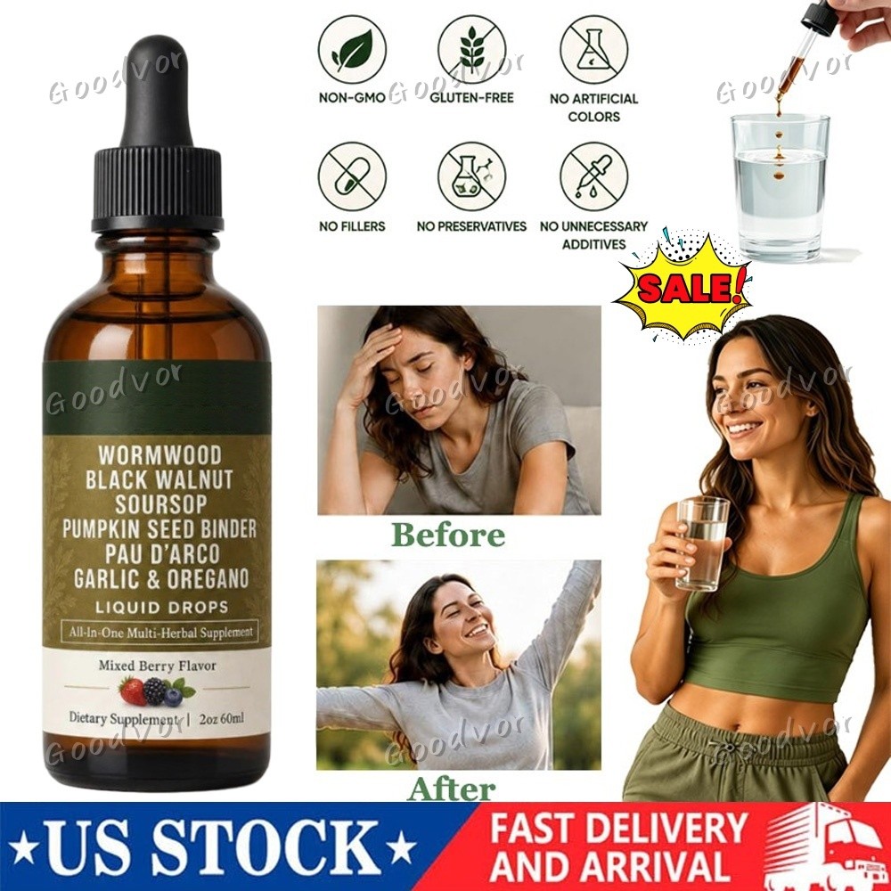 LUMVELLE Wild Harvested Wormwood Herbal Liquid Botanical Supplement Drops 1-5pcs