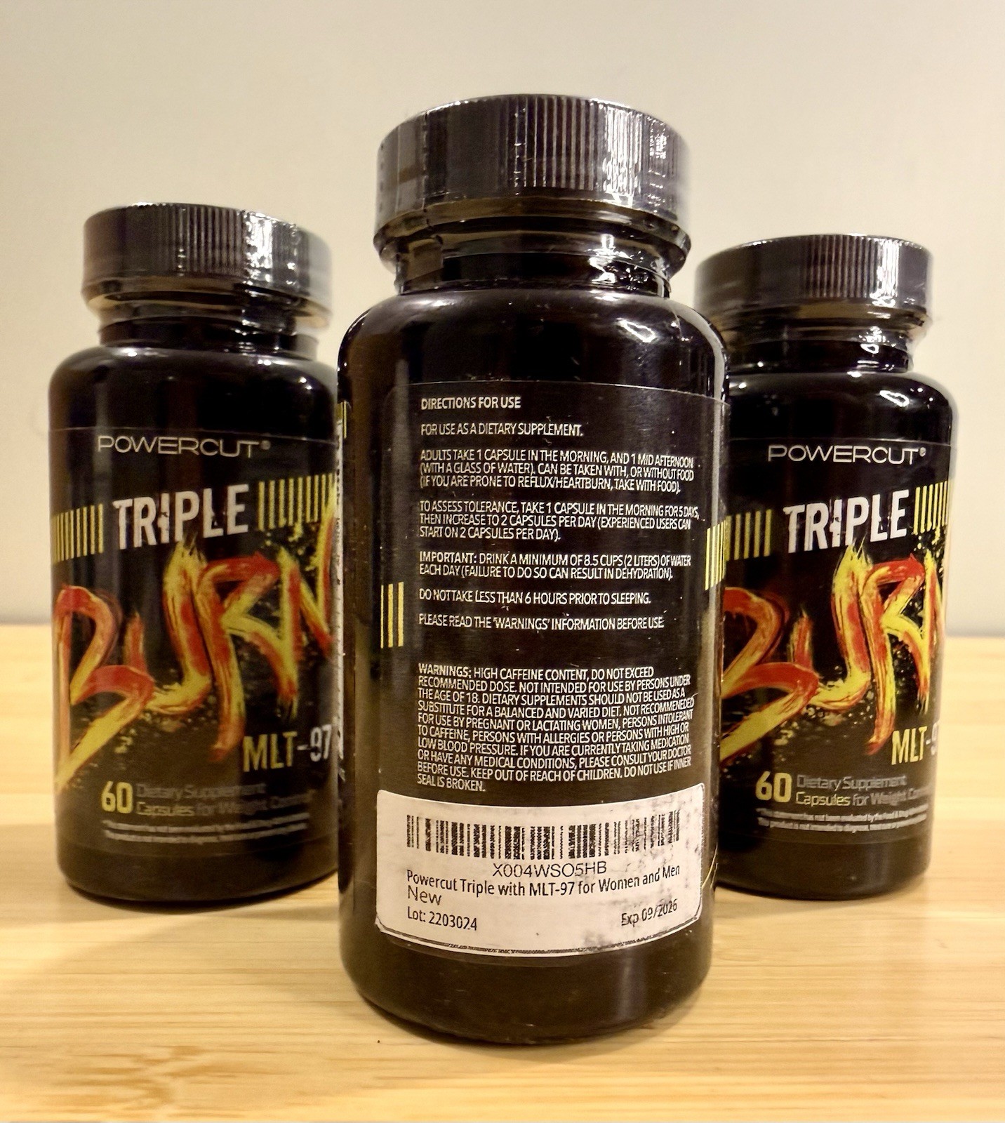 3x Powercut Triple with MLT-97 for 60ct (180 Total) Exp 09/26