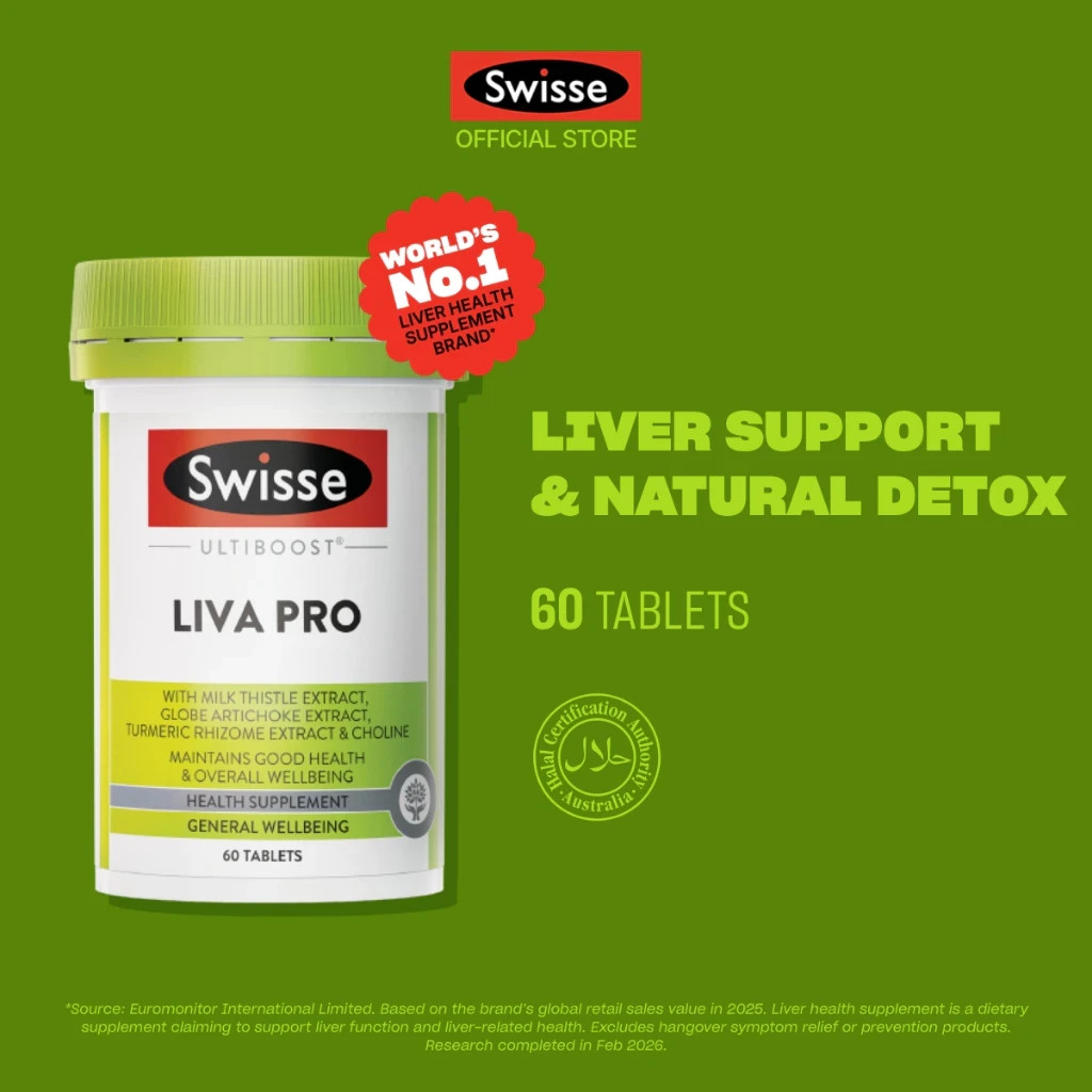 Swisse Ultiboost LIVA PRO (60 Tablets) For Liver Support & Natural Detox