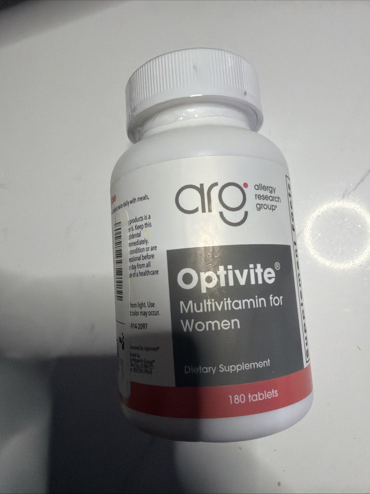 Optivite Multi Vitamin for women 180 Tablets Allergy Research Group