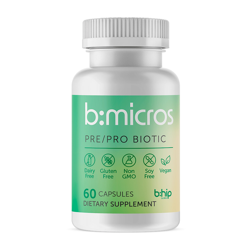bHIP Micros Pre & Probiotic Digestive Health 60 Capsules – Gut Support