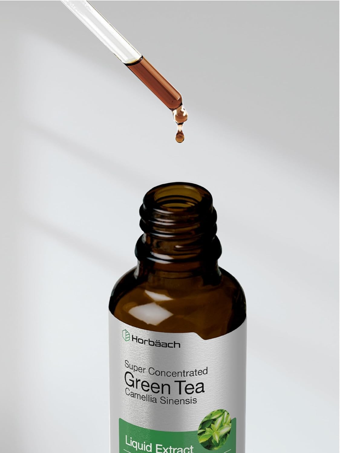 Horbäach Green Tea Extract Liquid Drops | 2 Fl Oz | Herbal Tincture | Alcohol Fr