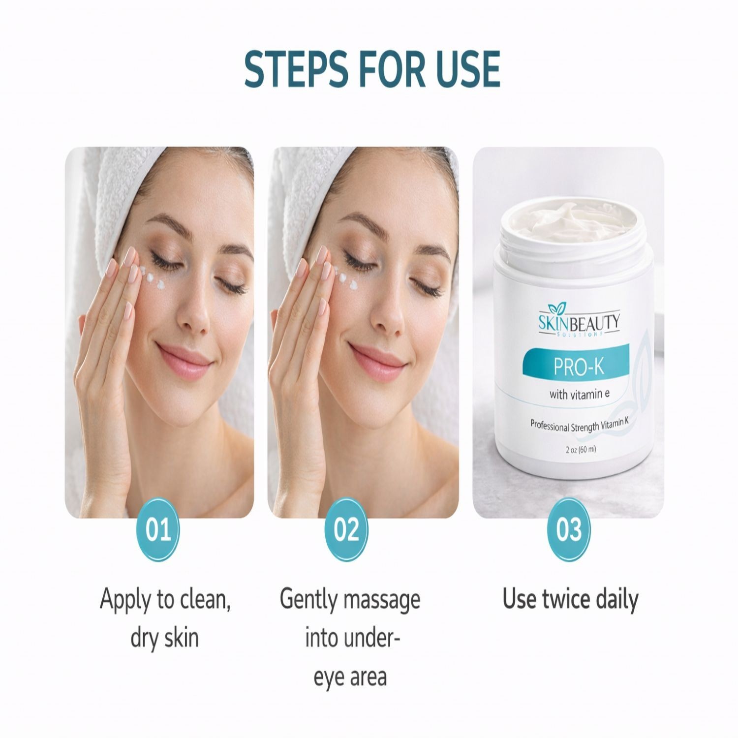 Pro-K 5% Vitamin K Cream Professional Skin Nourishing Moisturizing Formula