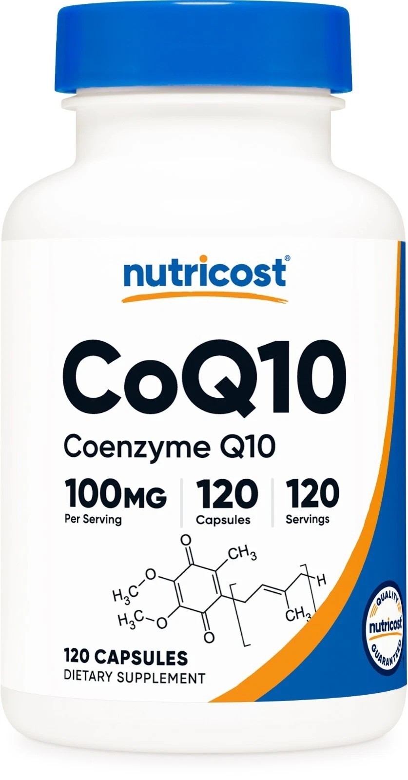 Nutricost CoQ10 100mg, 120 Capsules, Vegetarian Capsules, Non-GMO (Coenzyme Q10)