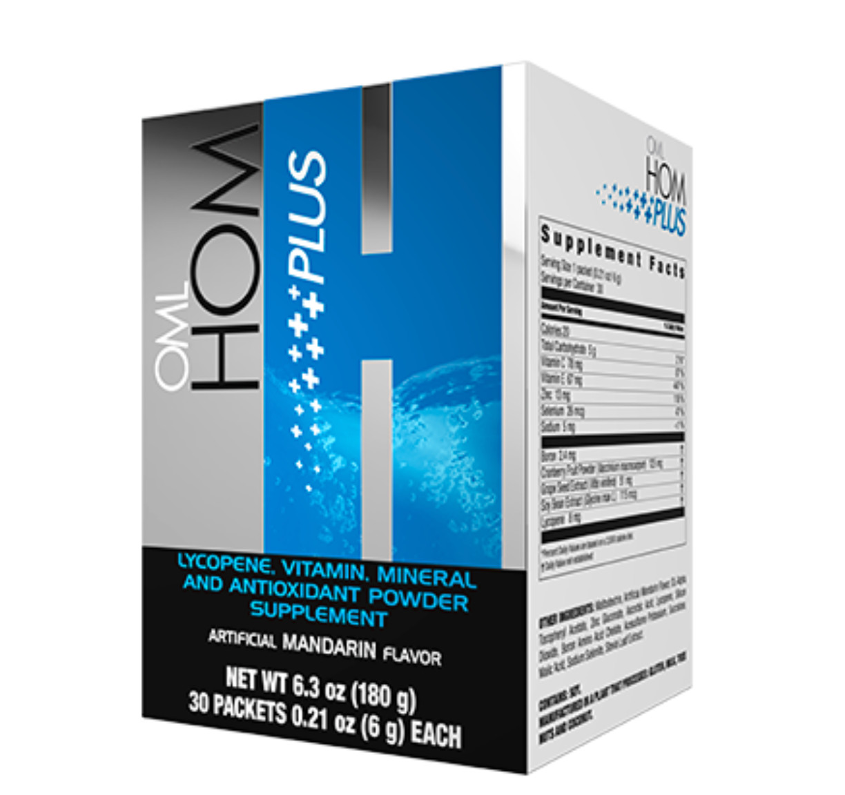 Hom Plus NET WT 6.3 oz (180g) 30 PACKETS 0.21 oz (6 g) EACH | mandarin Flavor