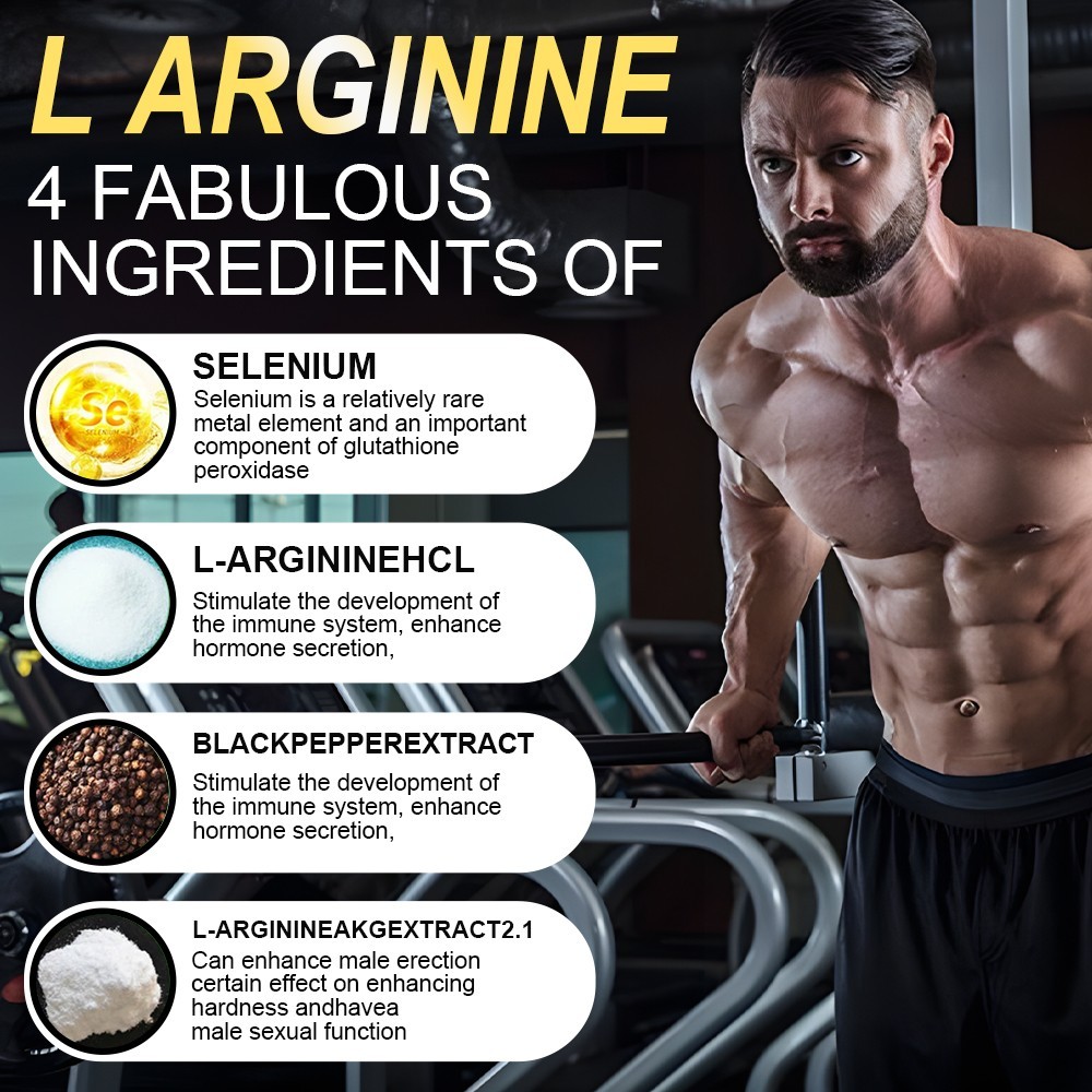 Nitric Oxide Booster L-Arginine, L-Citrulline 3000mg 120 Caps HIGHEST POTENCY