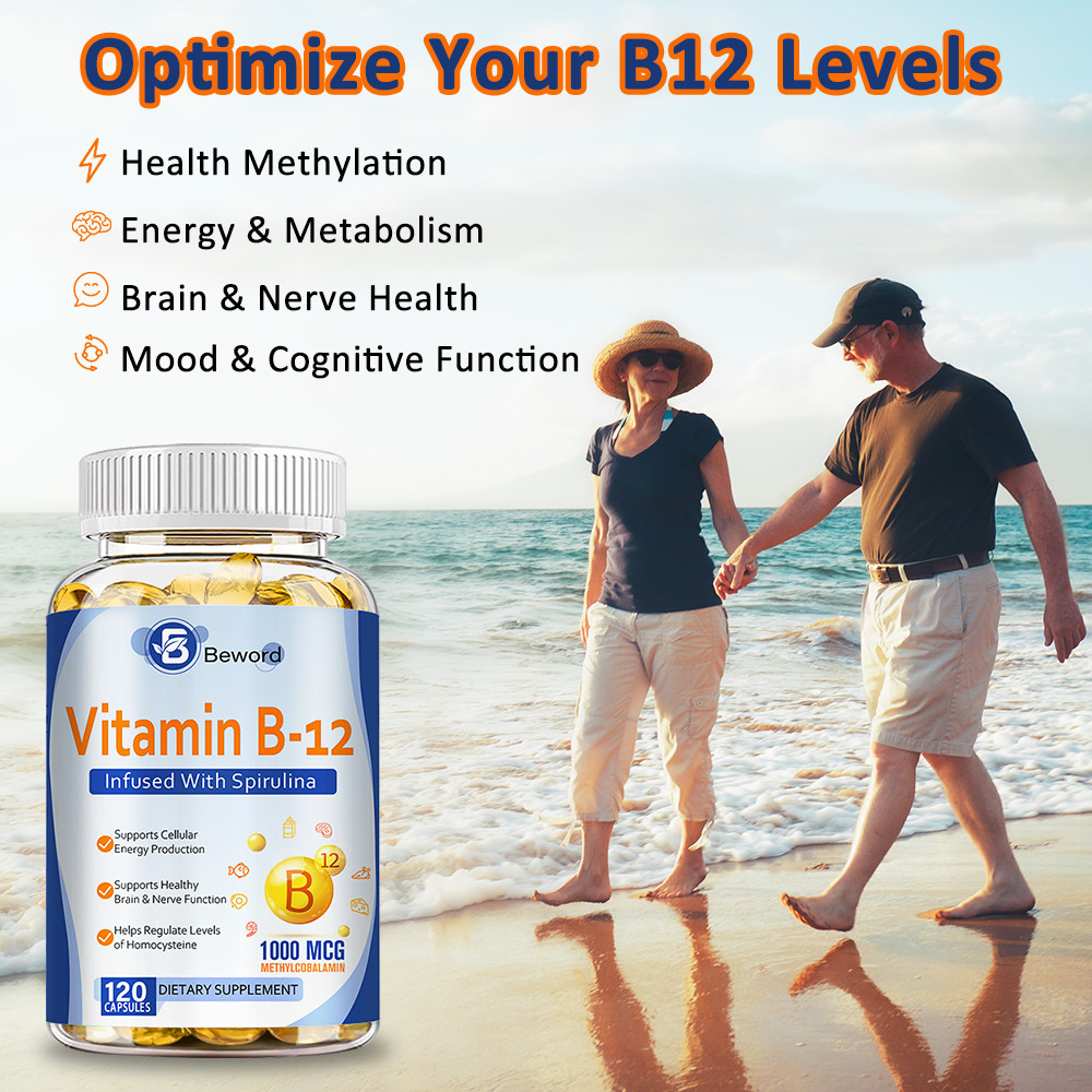 Vitamin B12 1000mcg High Strength Nervous System Support 120 Softgels