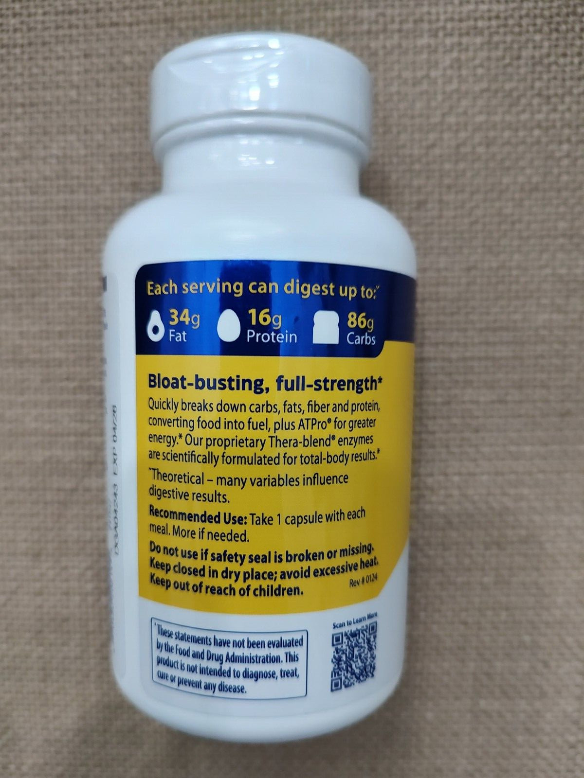Enzymedica Digest Gold With ATPro Digestive Enzyme 180 Caps Exp 2028