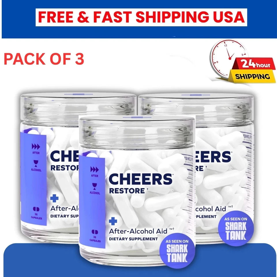 Cheers Restore Supplement with DHM L-Cysteine Feel Better After Drink Aid