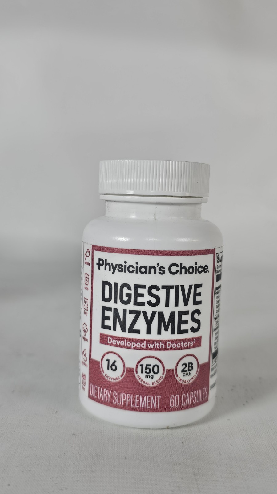 Prebiotic Enzyme Supplement Digestive Health 60 X 2=120 Count Exp:5/3/2027