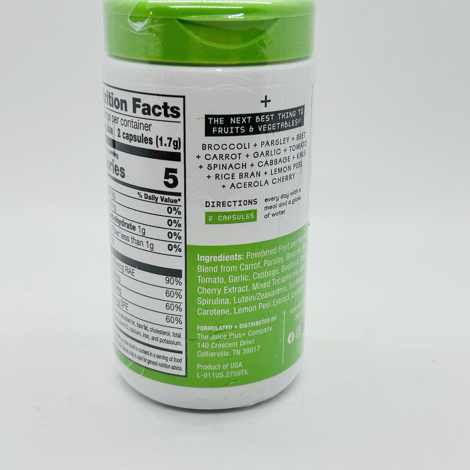 Juice Plus + VEGEGATLE BLEND Blended Fruit & Veg Juice Powders 120 Caps 04/26