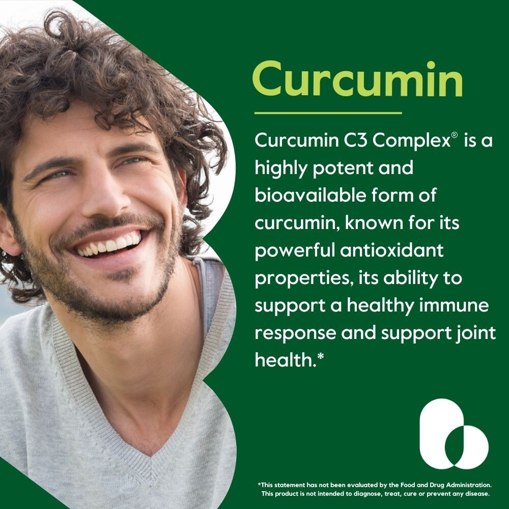 Curcumin 1000mg (Turmeric)(120 Tablets) Made with Curcumin C3 Complex