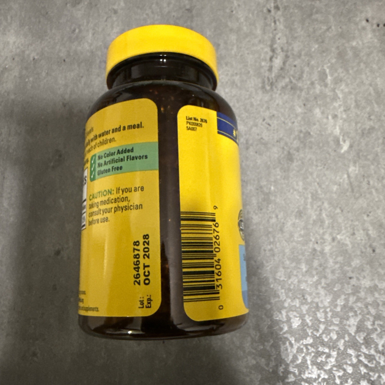 Nature Made Vitamin D3 1000 IU (25mcg), 180 Softgels