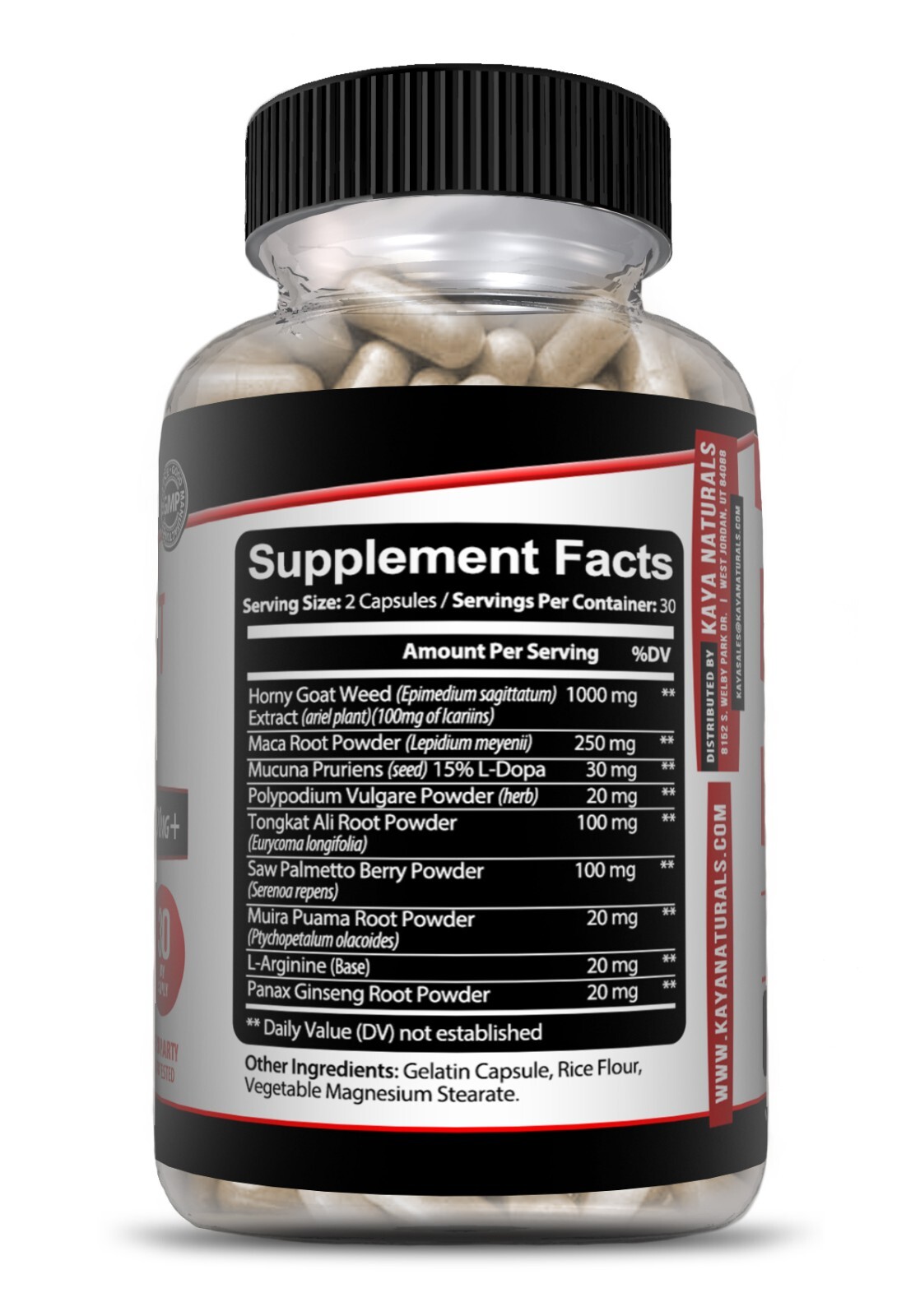 Horny Goat Weed for Men & Women-with Maca, Saw Palmetto, Ginseng, L-Arginine
