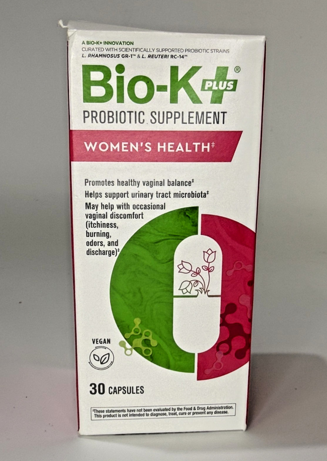 Bio-K + PROBIOTIC for Women Vaginal+Urinary Tract Health – 30 Caps *EXP 07/2026*