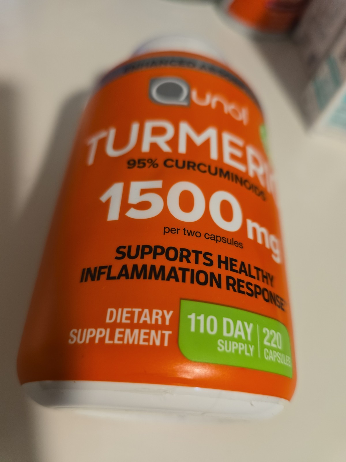 Qunol Turmeric 95% Curcuminoids 1500mg – 220 Capsules (B040)