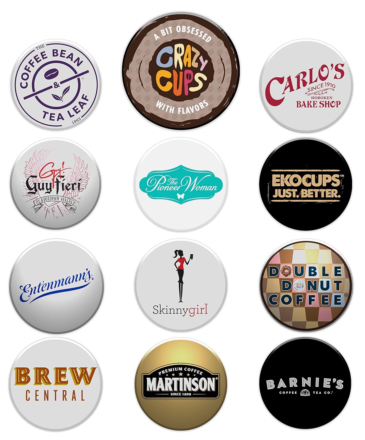 Coffee & Other Drinks Branded Sampler Cups for Keurig K-Cup Brewers (30 packs)