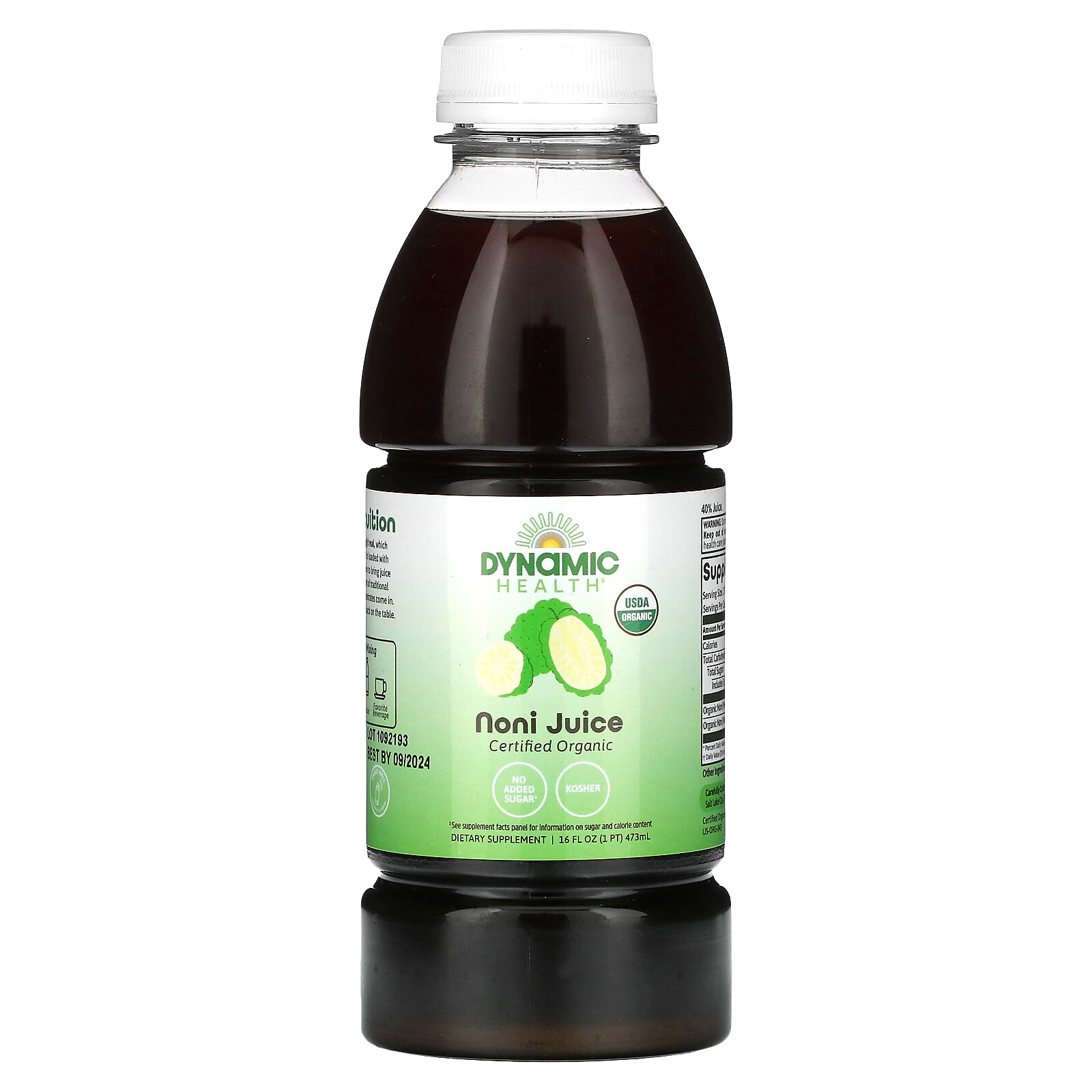 Certified Organic Noni Juice , 16 fl oz (473 ml)