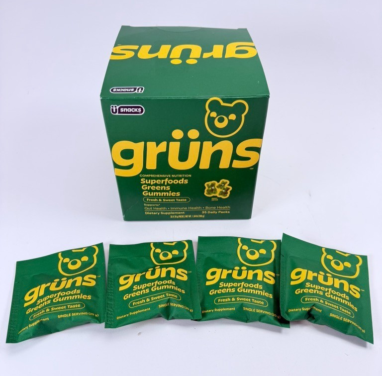 Gruns Superfoods Greens Gummies 35 Daily Packs Best By 05/2027+