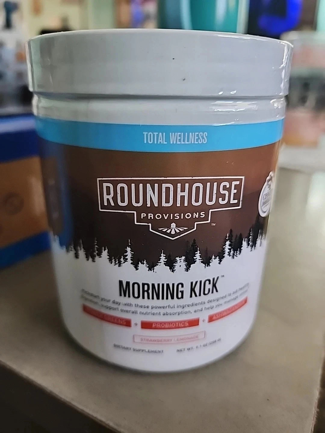 2 Pack Roundhouse Morning Kick Powder Strawberry Lemonade 9.1 Oz