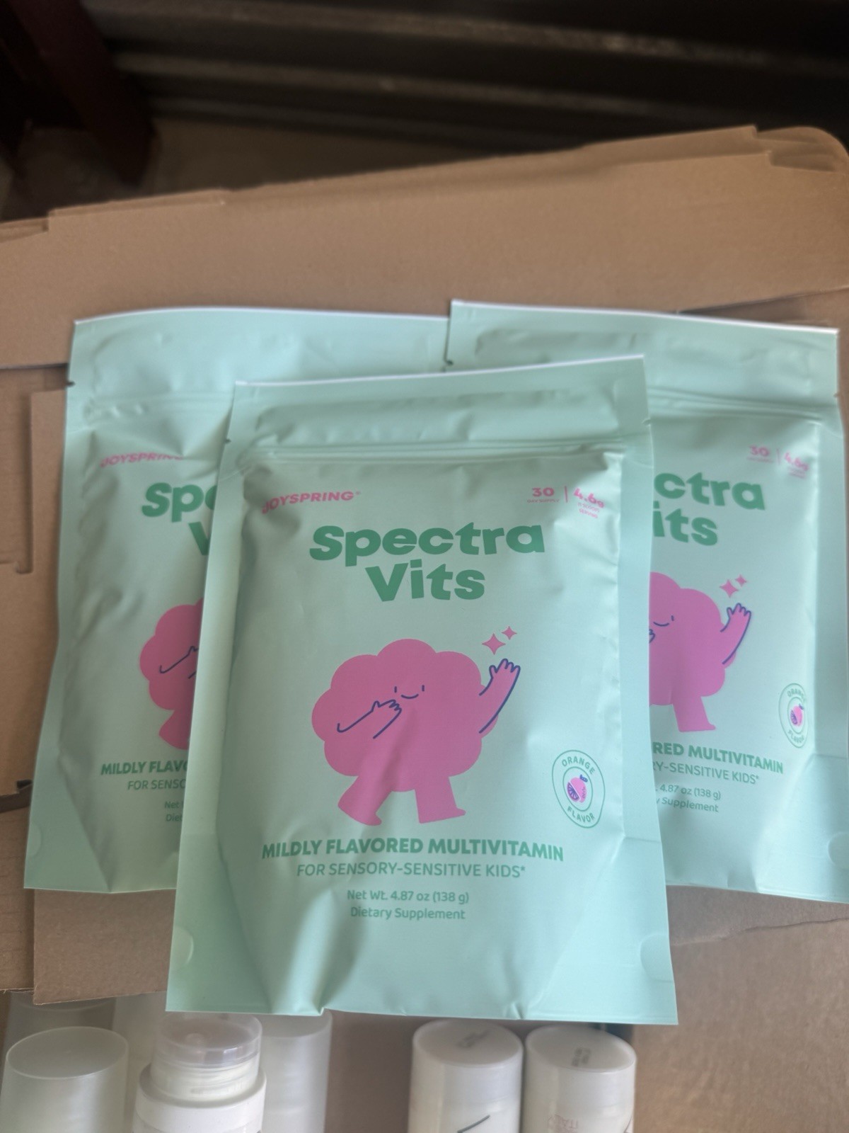 3 JoySpring Kids Multivitamin Powder Spectra Vits Orange 180 Total Liquidation