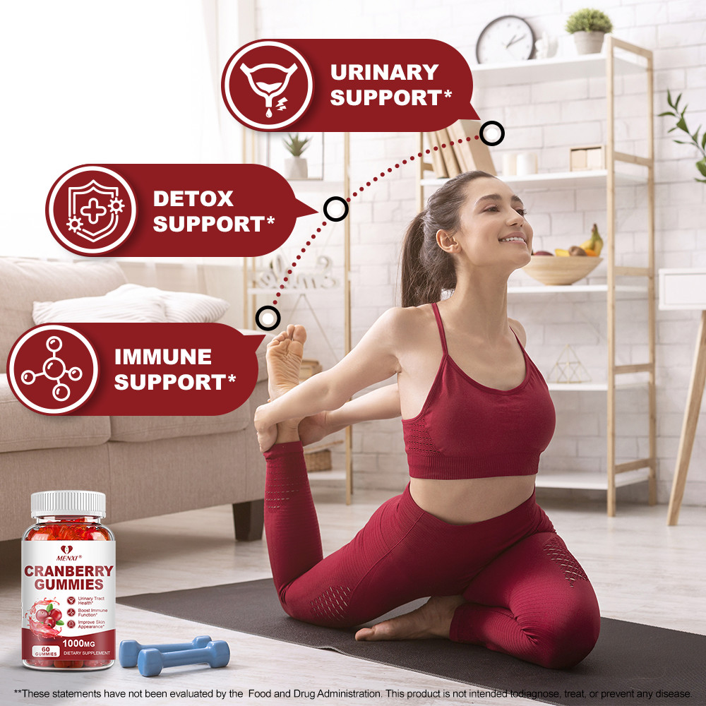 Cranberry Urinary Health Gummies Immune Support Bladder Health Hormonal Balance
