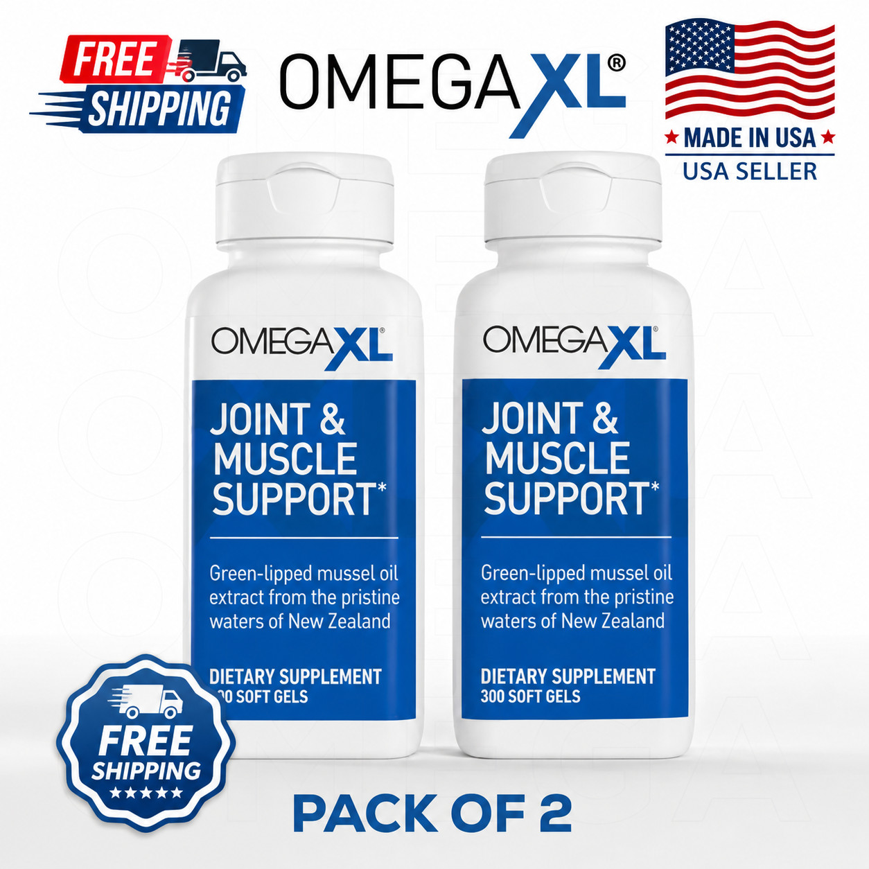 Omega XL 300 Softgels Omega 3 Joint Support Supplement 12/2028 Exp USA