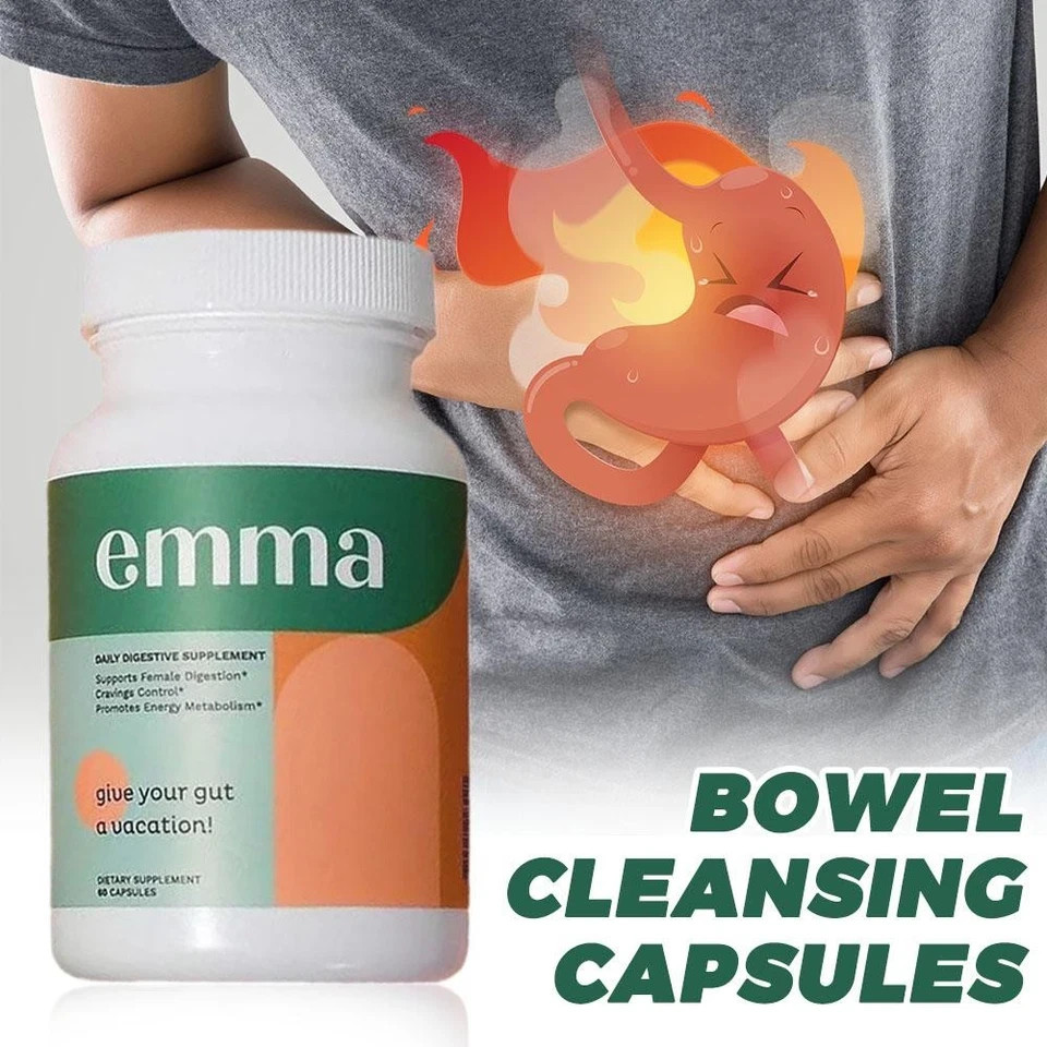 Emma Gut Health Supplement 60 Capsules for Bloating Relief & Leaky Gut