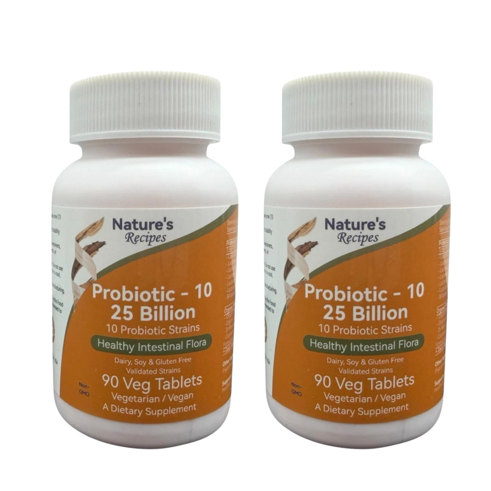 Nature’s Recipes Probiotic 25 Billion CFU 10 Strains 90 Tablets Lot 2 Exp 01/27
