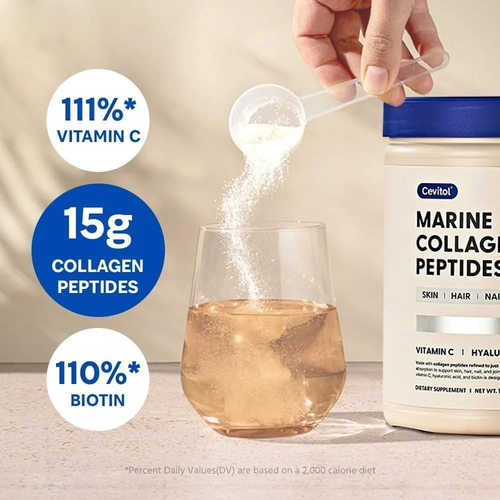 Cevitol Marine Collagen Peptides – Hydrolyzed Ultra-fine Collagen Powder for New