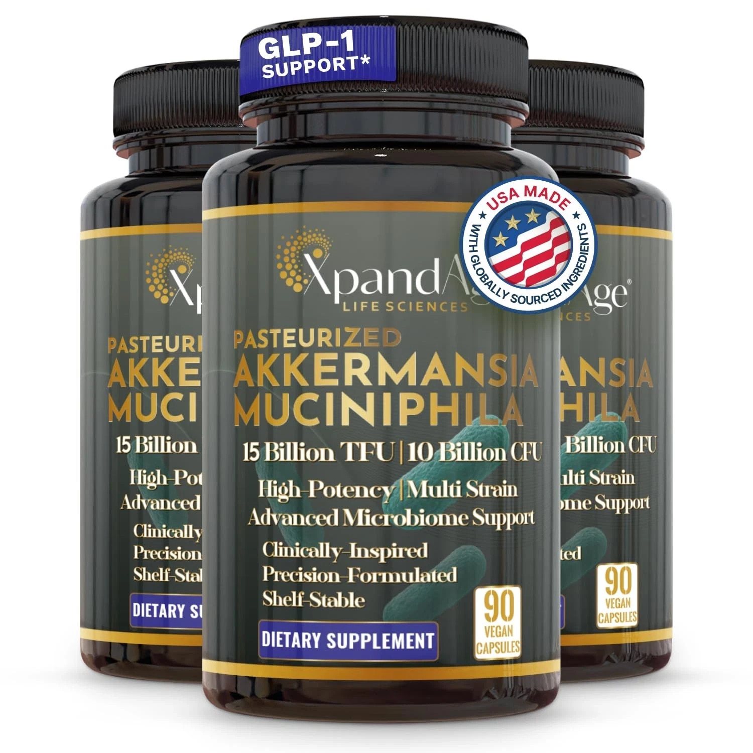 XpandAge Akkermansia Probiotic 90 Veg Caps Gut Health Berberine Cinnamon