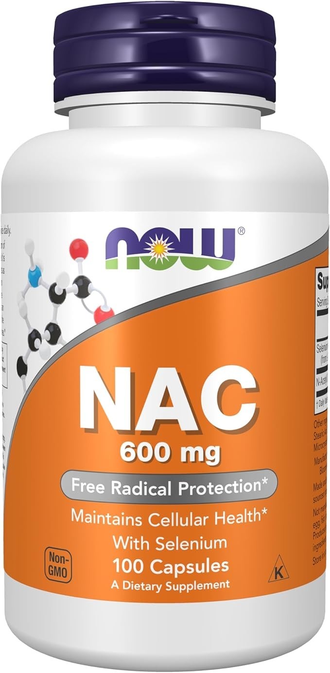 NOW FOODS NAC 600 mg 100 Veg Capsules