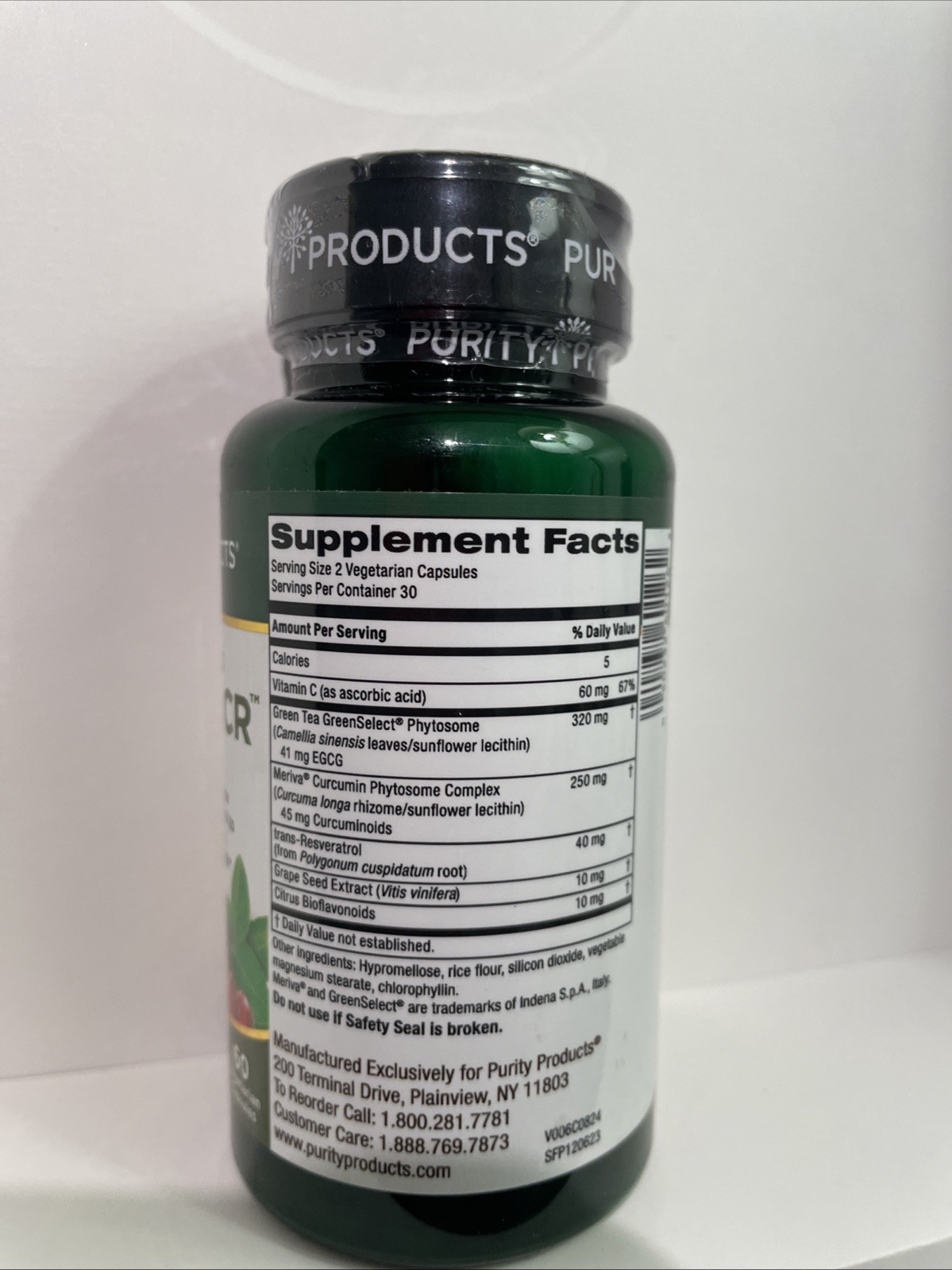 Purity Products Chris Kilham’s GREEN TEA CR PHYTOSOME 60 Capsules EXP 4/2026 NEW