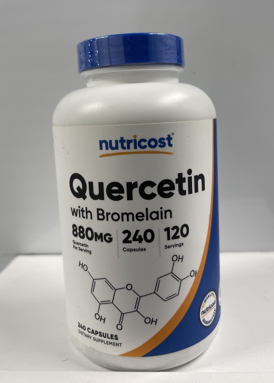 Nutricost Quercetin 880mg, 240 Vegetarian Capsules With Bromelain – 120 Servings