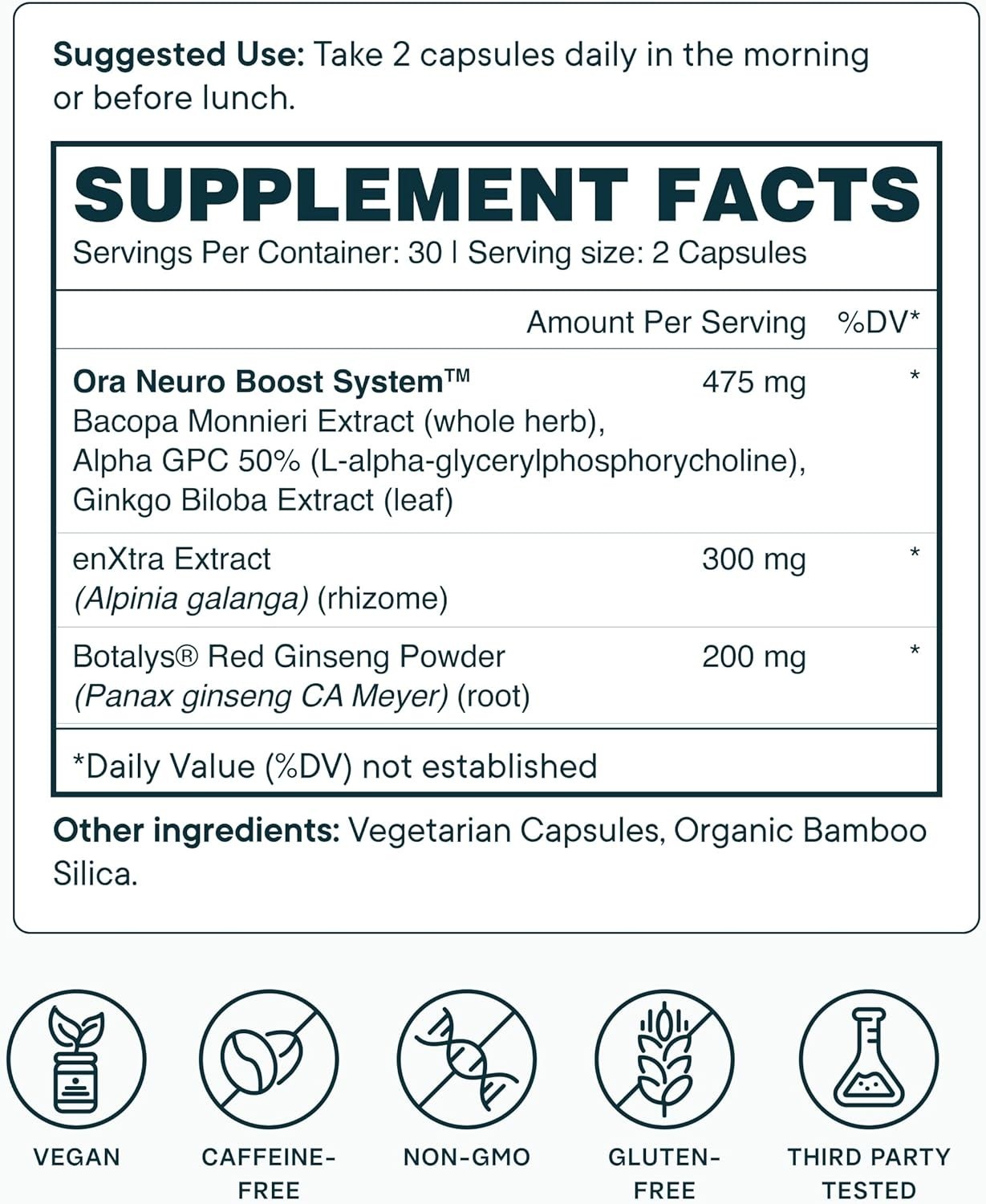 Ora Organic – Brain Health Supplement for Focus, Mental Energy + Memory